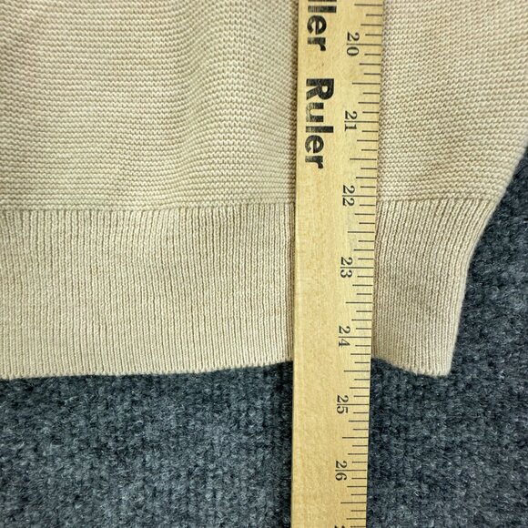 **SOLD**Quince Sweater Womens Medium Beige Cashmere Blend Dolman Minimalist - Picture 6 of 8